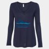 Women's Flowy Long Sleeve V-Neck Tee Thumbnail