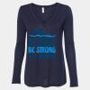 Women's Flowy Long Sleeve V-Neck Tee Thumbnail