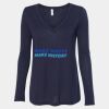 Women's Flowy Long Sleeve V-Neck Tee Thumbnail