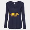 Women's Flowy Long Sleeve V-Neck Tee Thumbnail
