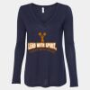 Women's Flowy Long Sleeve V-Neck Tee Thumbnail