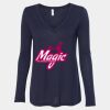 Women's Flowy Long Sleeve V-Neck Tee Thumbnail
