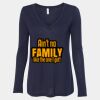 Women's Flowy Long Sleeve V-Neck Tee Thumbnail