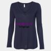 Women's Flowy Long Sleeve V-Neck Tee Thumbnail
