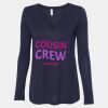 Women's Flowy Long Sleeve V-Neck Tee Thumbnail