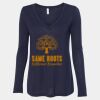 Women's Flowy Long Sleeve V-Neck Tee Thumbnail