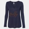 Women's Flowy Long Sleeve V-Neck Tee Thumbnail
