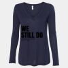 Women's Flowy Long Sleeve V-Neck Tee Thumbnail