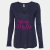 Women's Flowy Long Sleeve V-Neck Tee Thumbnail