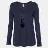 Women's Flowy Long Sleeve V-Neck Tee Thumbnail