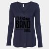 Women's Flowy Long Sleeve V-Neck Tee Thumbnail