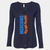 Women's Flowy Long Sleeve V-Neck Tee Thumbnail