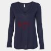 Women's Flowy Long Sleeve V-Neck Tee Thumbnail