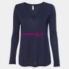 Women's Flowy Long Sleeve V-Neck Tee Thumbnail