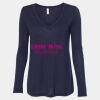 Women's Flowy Long Sleeve V-Neck Tee Thumbnail