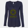 Women's Flowy Long Sleeve V-Neck Tee Thumbnail