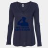 Women's Flowy Long Sleeve V-Neck Tee Thumbnail