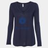 Women's Flowy Long Sleeve V-Neck Tee Thumbnail