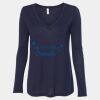Women's Flowy Long Sleeve V-Neck Tee Thumbnail