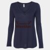 Women's Flowy Long Sleeve V-Neck Tee Thumbnail