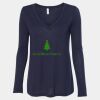 Women's Flowy Long Sleeve V-Neck Tee Thumbnail
