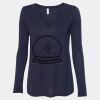 Women's Flowy Long Sleeve V-Neck Tee Thumbnail