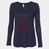 Women's Flowy Long Sleeve V-Neck Tee Thumbnail