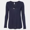 Women's Flowy Long Sleeve V-Neck Tee Thumbnail